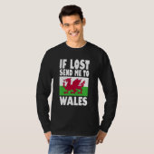 Wales Flag Design  If lost send me to Wales Tシャツ (正面フル)