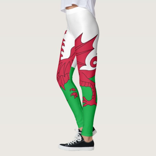 Wales flag Leggings レギンス (左)