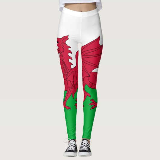 Wales flag Leggings レギンス (正面)
