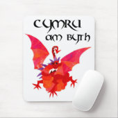 'Wales Forever!' Mousepad: Red Dragon マウスパッド (マウス)