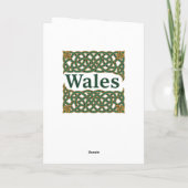 Wales Heraldic Celtic Knotwork カード (裏面)