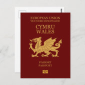 Wales passport ポストカード (正面/裏面)
