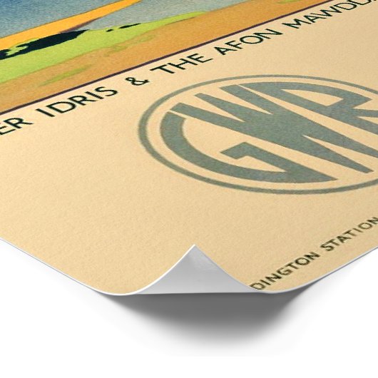 Wales travel poster ポスター (角)