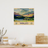 Wales travel poster ポスター (キッチン)