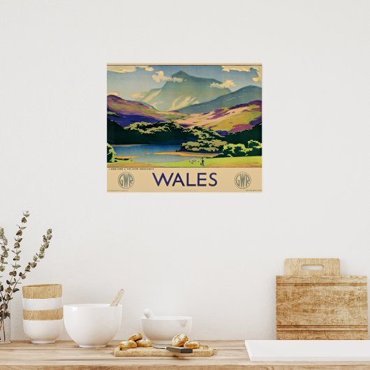 Wales travel poster ポスター (キッチン)