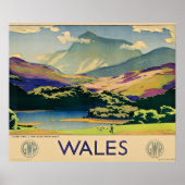 Wales travel poster ポスター (正面)