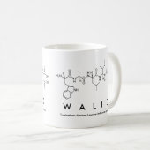 Walidペプチド名mug コーヒーマグカップ (正面右)