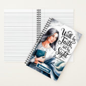 Walk パーソナライズされた By Faith Christian Women Journal ノートブック (内側)