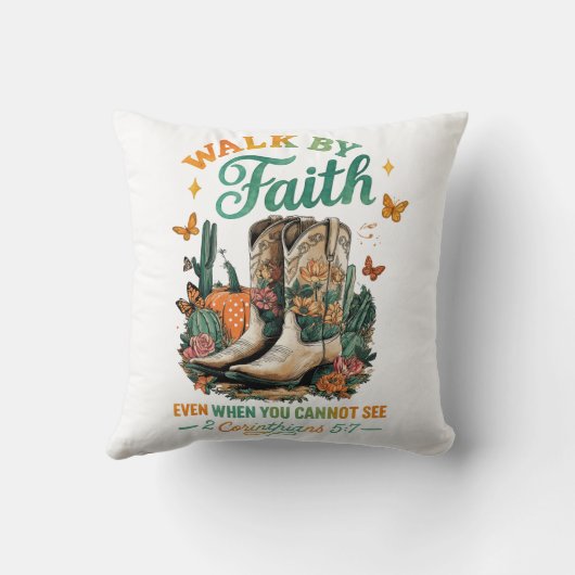 Walk By Faith....  クッション (裏面)