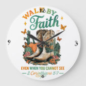 Walk By Faith....  ラージ壁時計 (正面)
