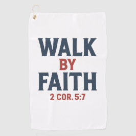 Walk by Faith 2 Cor 5:7  ゴルフタオル