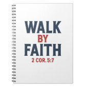 Walk by Faith 2 Cor 5:7  ノートブック (正面)