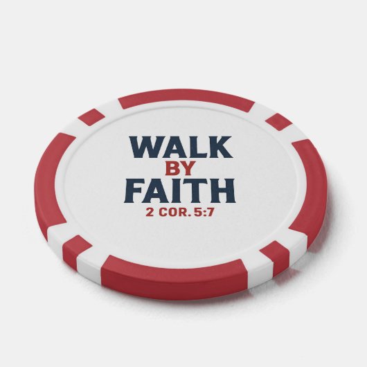 Walk by Faith 2 Cor 5:7  ポーカーチップ (シングル)