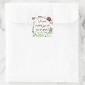 Walk By Faith 2 Corinthians Scripture Flowers   スクエアシール (バッグ)