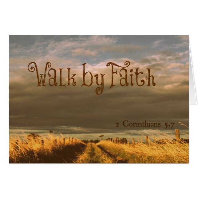 Walk by Faith Bible Verse聖なる書物、 経典 (正面横)