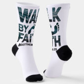 Walk By Faith Christian Ocean  ソックス (傾斜あり)