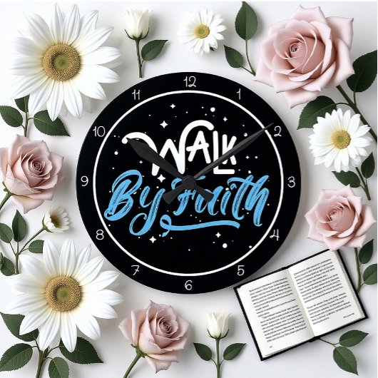 Walk By Faith Design ラウンド壁時計