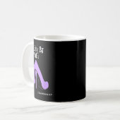 Walk By Faith Graphic Christian Design With Purple コーヒーマグカップ (正面左)