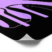 Walk By Faith Graphic Christian Design With Purple ポスター (角)