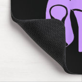 Walk By Faith Graphic Christian Design With Purple マウスパッド (コーナー)