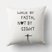 Walk by faith not by sight クッション (裏面)