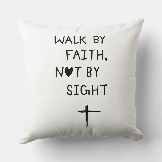 Walk by faith not by sight  クッション (裏面)