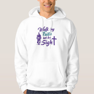 Walk by Faith, not by Sight パーカ