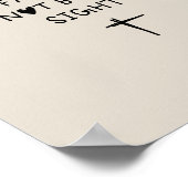 Walk by faith not by sight  ポスター (角)