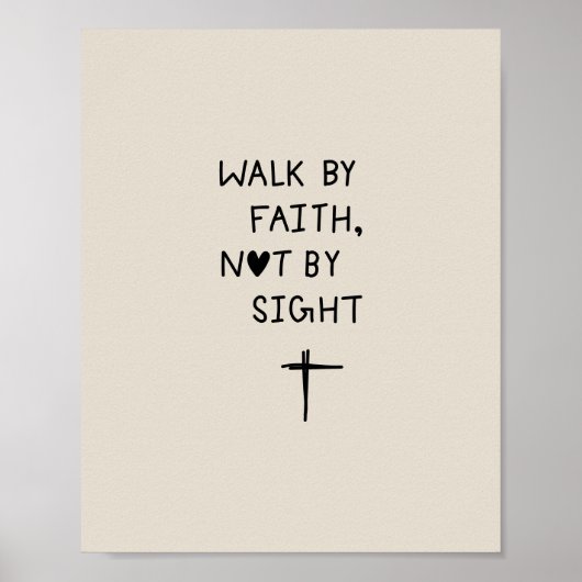 Walk by faith not by sight  ポスター (正面)
