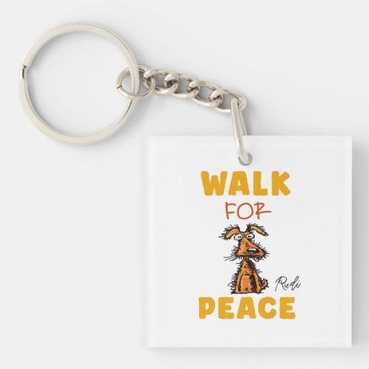 walk for peace キーホルダー (正面)
