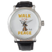 walk for peace  腕時計 (正面)
