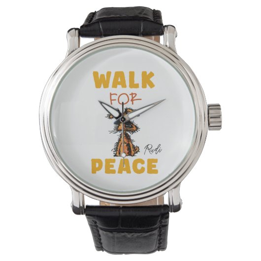 walk for peace  腕時計 (正面)