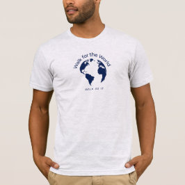 Walk For The World T-Shirt - ユニセックス Ash Gray Tシャツ