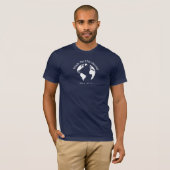 Walk For The World T-Shirt - ユニセックス Navy Tシャツ (正面フル)