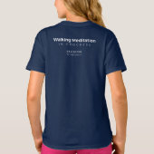Walk For The World T-Shirt - Girls Navy Tシャツ (裏面)
