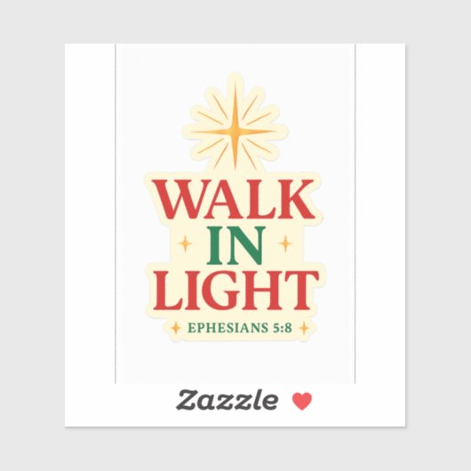 Walk in Light - FaithFuelシール付きエペソ5 シール (シート)