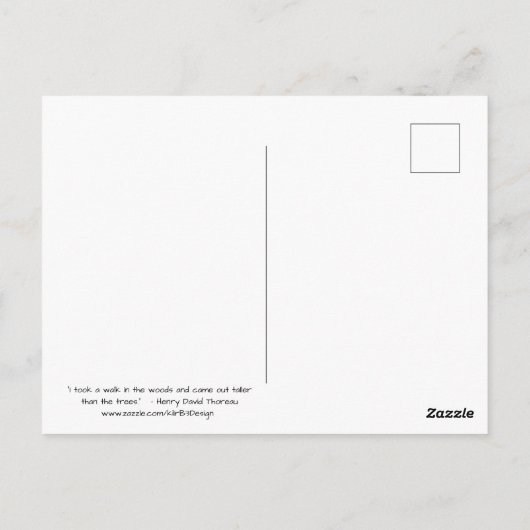 Walk in the Woods – ポストカード (裏面)