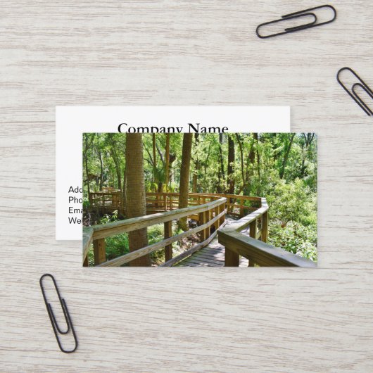 Walk in the Woods Retierment Business Cards 名刺 (正面/裏面インサイチュ)