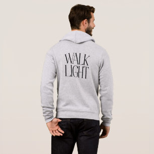 "Walk Light" メンズ フード付きZIPアップ パーカ