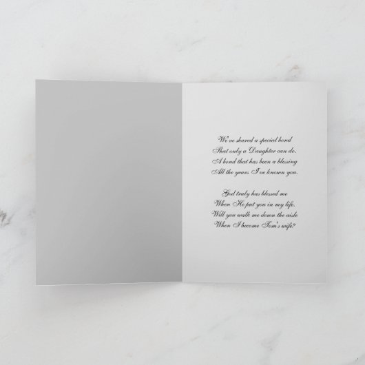 Walk Me Down The Airy Request for Daughter 招待状 (内部)