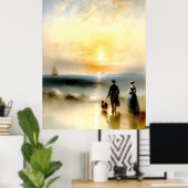 Walk on the beach ポスター (ホームオフィス)