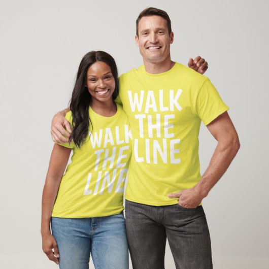 WALK THE LINE, Black T-shirts & Sweatshirts Tシャツ (ユニセックス)