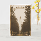 Walk the Line - London Eye - Greeting Card カード (黄色い花)
