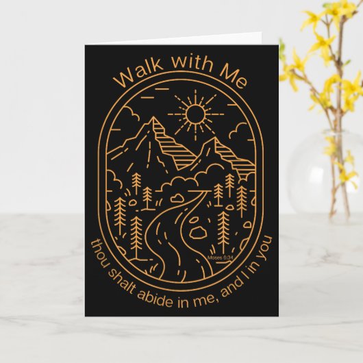 Walk With Me 2026 Lds Youth Theme Camp  カード (黄色い花)