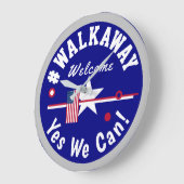 #walkawayYes ラージ壁時計 (傾斜)