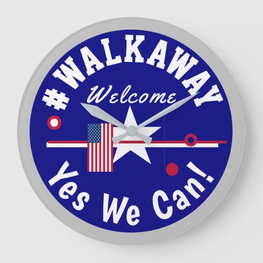 #walkawayYes ラージ壁時計 (正面)