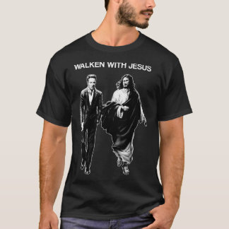 Walken With Jesus Christopher Walken Comfy Graphic Tシャツ