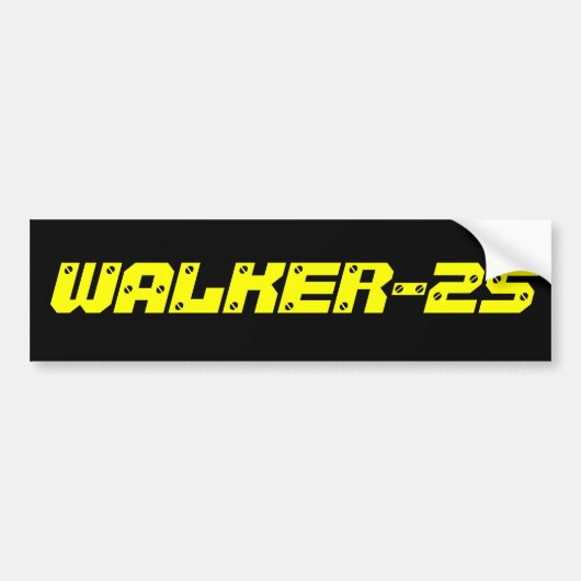 WALKER-25バンパーステッカー バンパーステッカー (正面)