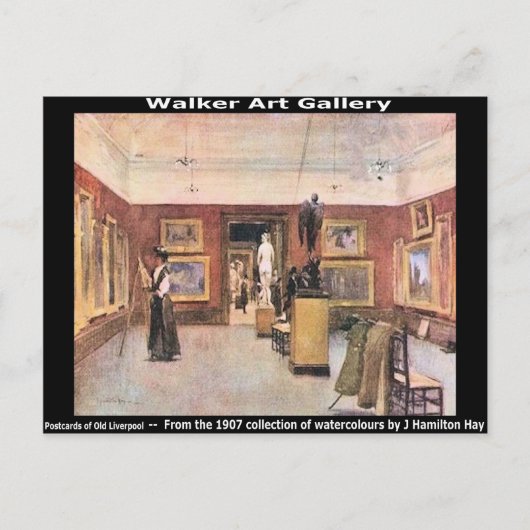 Walker Art Gallery、William Brown St.、Liverpool。 ポストカード (正面)