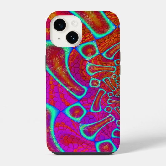 Walkin On Sun サイケデリック Shine 3D iPhoneケース (裏面)
